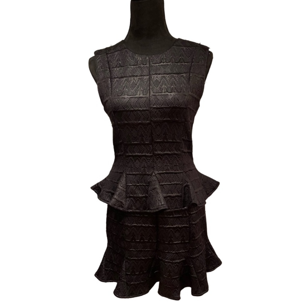 Bebe Little Black Peplum Party Dress Size Medium…WORN ONCE